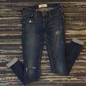 Dark Wash, Destroyed, Hollister Jeans!